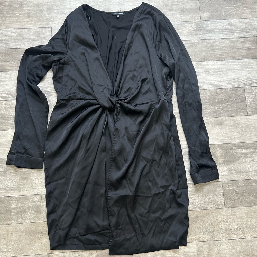 Fashion Nova Black Sugar Free Dress